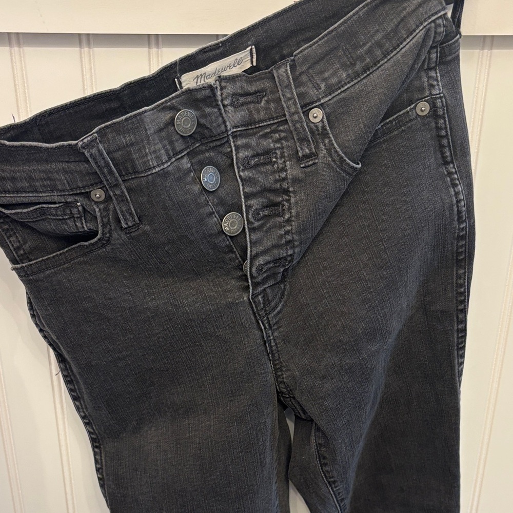 Madewell Women's black High Rise skinny jeans button fly